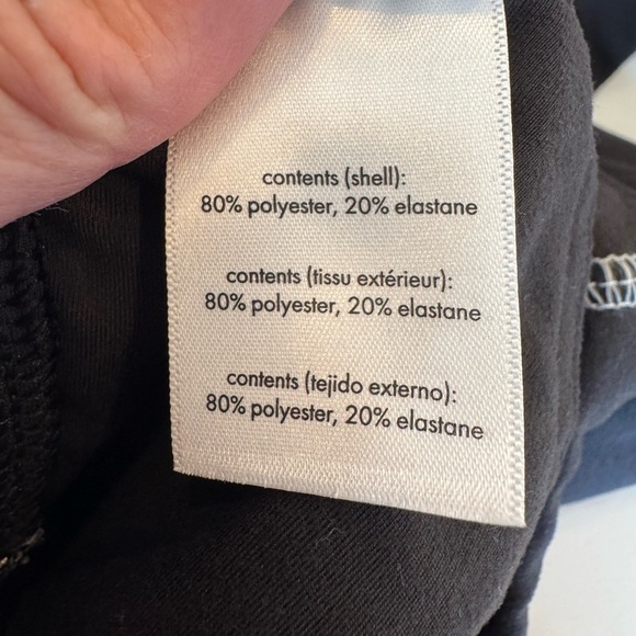 WeWoreWhat Black Bandeau with White Contrast Stitching Sports Bra / small - Picture 9 of 10